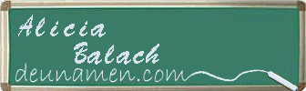 Alicia Balach Visitenkarte